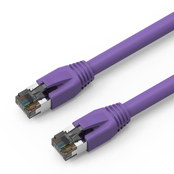 Axiom Manufacturing Axiom 50Ft Cat8 Shielded Cable Purple C8SBSFTP-P50-AX